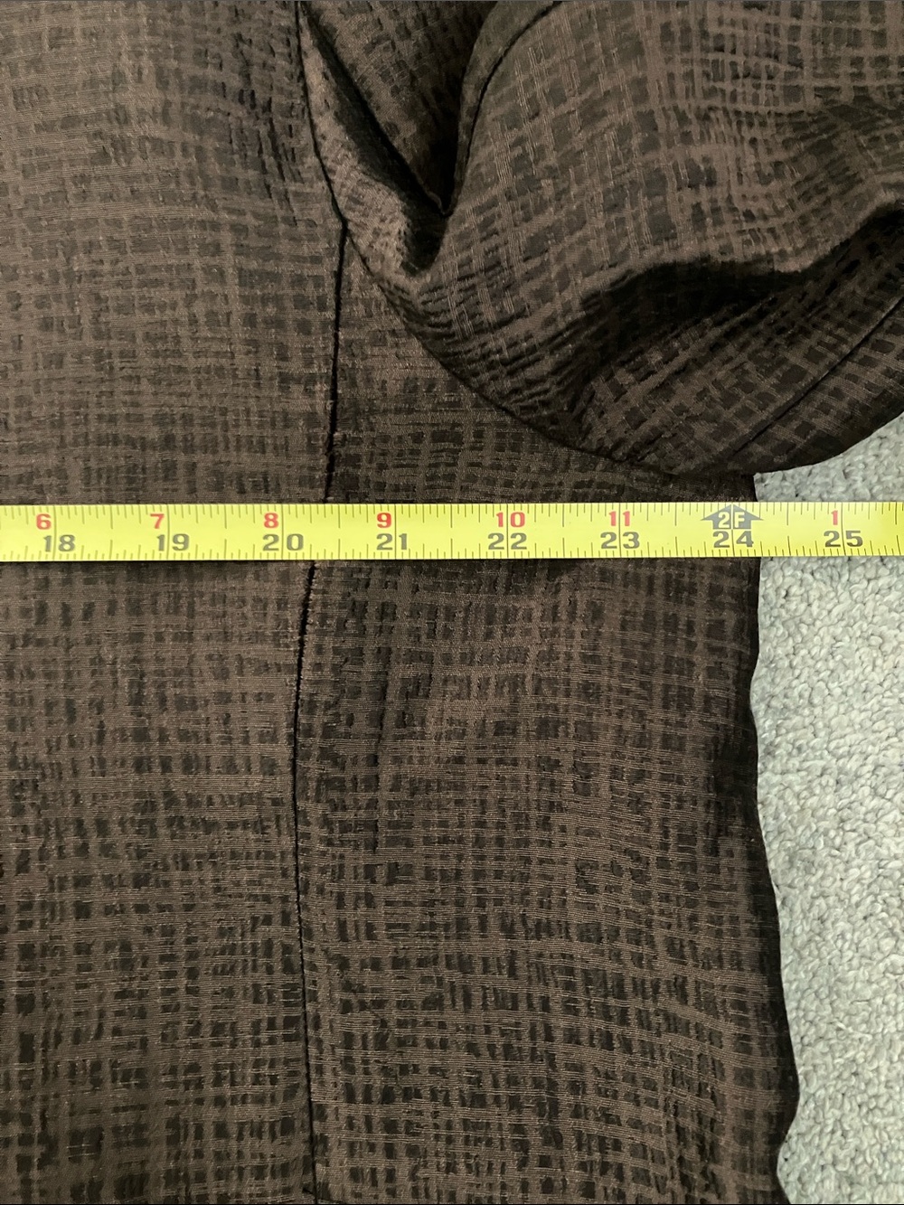 Silk Eileen Fisher Dark Brown Elegant Open-Front Jacket - Picture 5 of 9